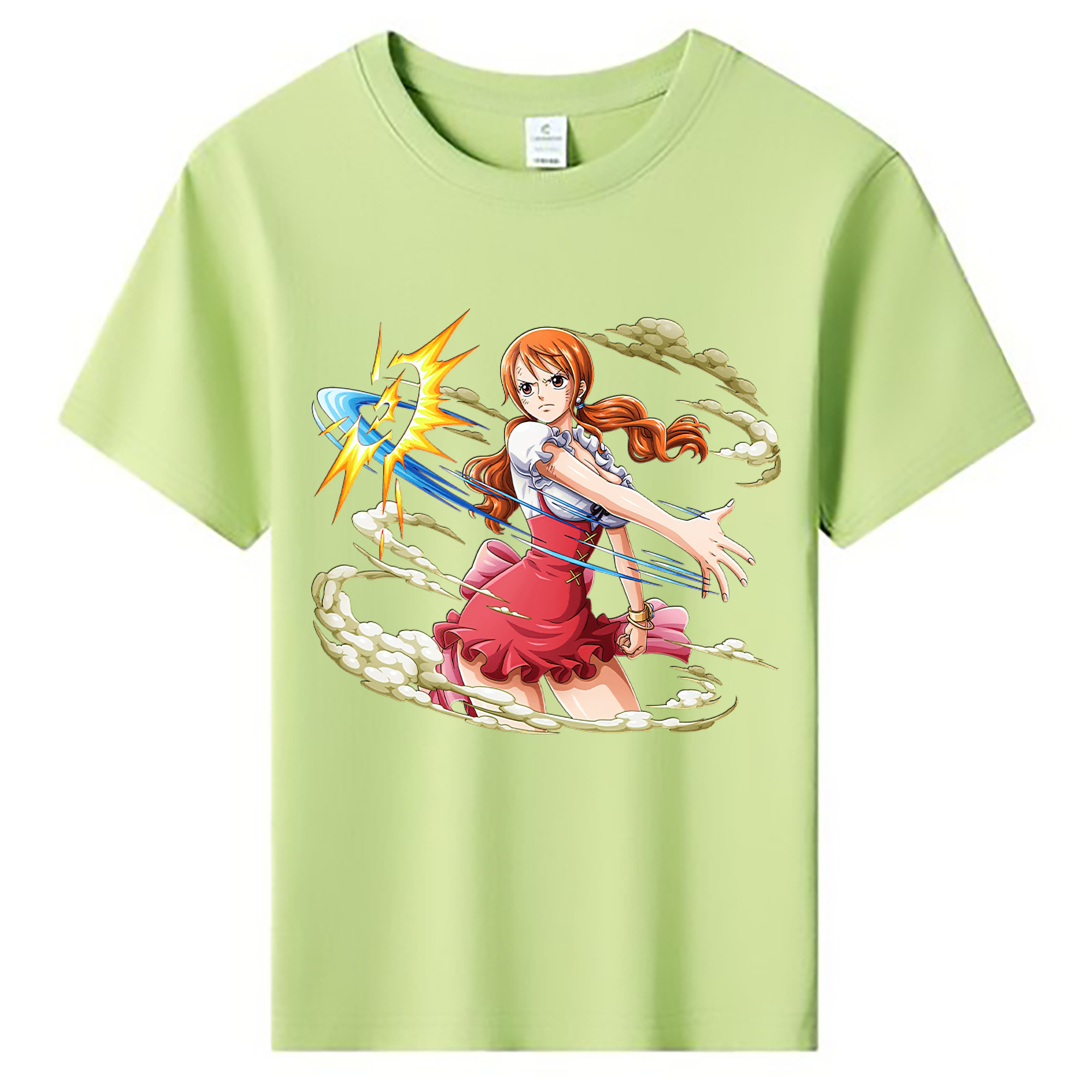 （画像用） ワンピース ナミ ONE PIECE Nami 綿100％キッズTシャツ（フロントプリント）